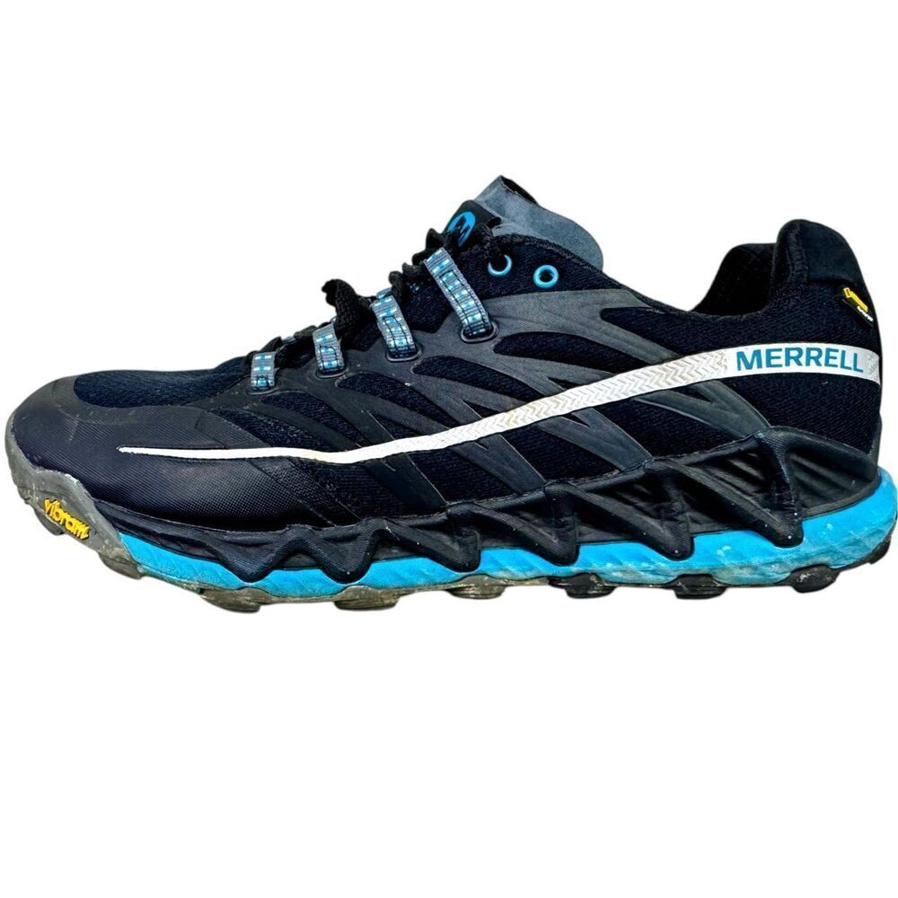 Merrell All Out Peak Trail Running Hiking‎ Black Outdoors Shoes Size 11 Walking